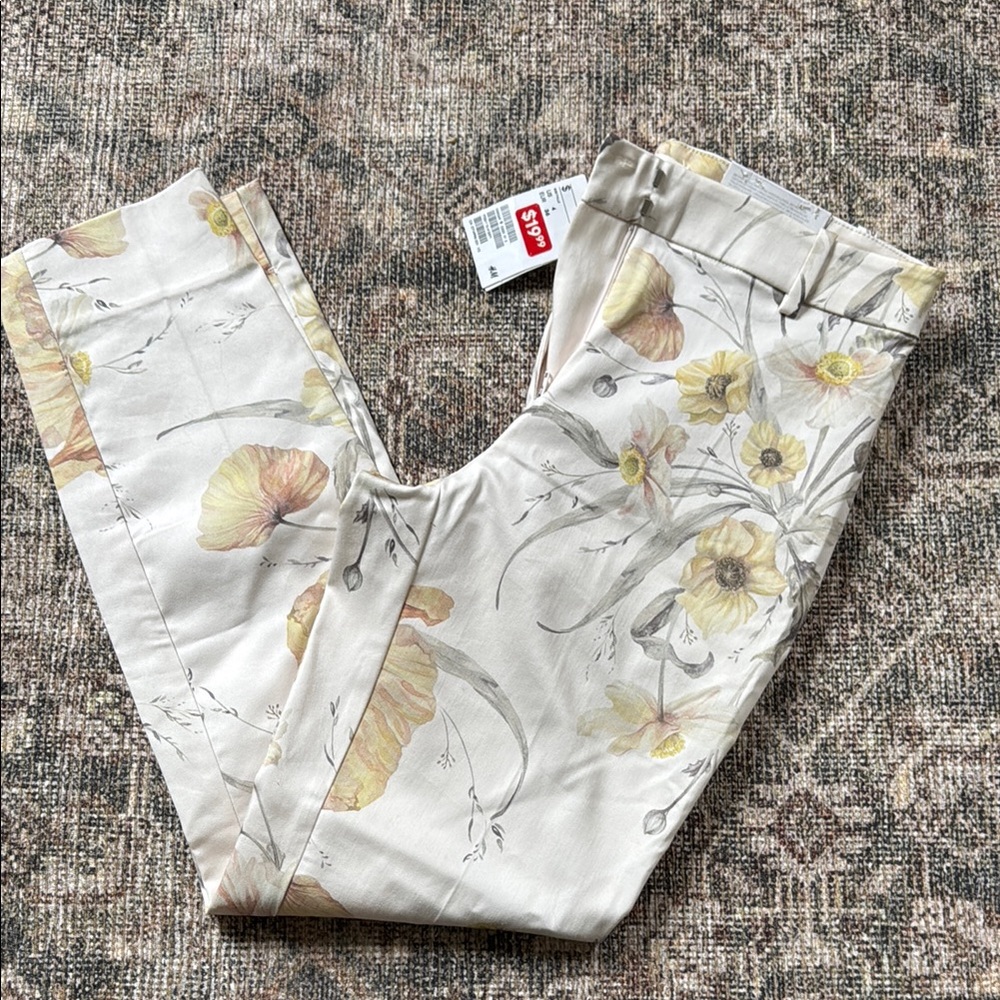 NWT Floral Print Pants